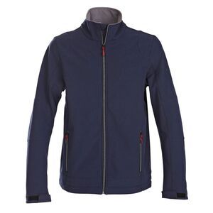 Printer Mens Trial Soft Shell Jacket / Navy
